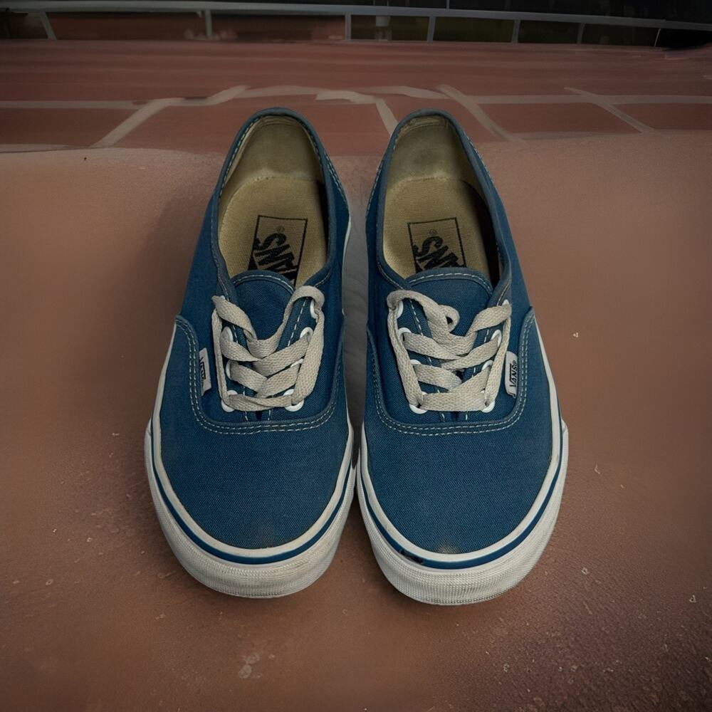 Vans Authentic Men’s Sneakers Blue Size 5 Lace Up Canvas Low Top Skater Unisex